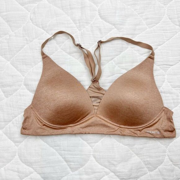 Adore Me Women's Beige Contour Plunge T-Shirt Bra 36A - Picture 2 of 7